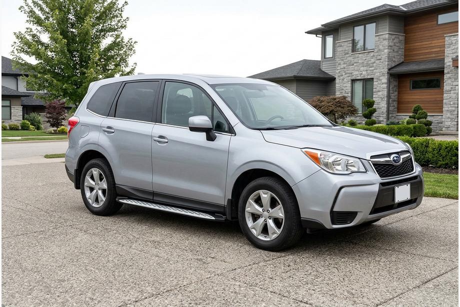 Subaru Forester 2013–2018 Sidosteg Shining V1 (2 st, aluminium) Image