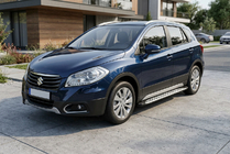 Suzuki SX4 S-Cross 2013–2016 Sidosteg Shining V1 (2 st, aluminium) foto 1