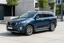 Kia Sorento III UM 2014–2020 Sidosteg Shining V1 (2 st, aluminium) foto 1