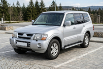Mitsubishi Pajero Wagon III 1999–2006 Sidosteg Shining V1 (2 st, aluminium) foto 1