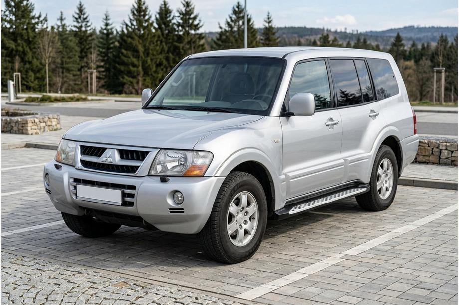 Mitsubishi Pajero Wagon III 1999–2006 Sidosteg Shining V1 (2 st, aluminium) Image