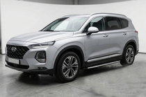 Hyundai Santa Fe 4 2018–2023 Sidosteg Shining V1 (2 st, aluminium) foto 1