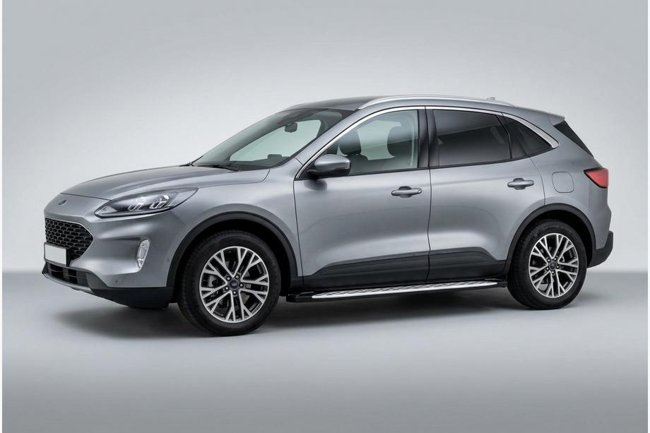 Ford Kuga/Escape 2019– Sidosteg Shining V1 (2 st, aluminium) Image