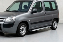 Peugeot Partner 1996–2008 Sidosteg Shining V1 (2 st, aluminium) foto 1