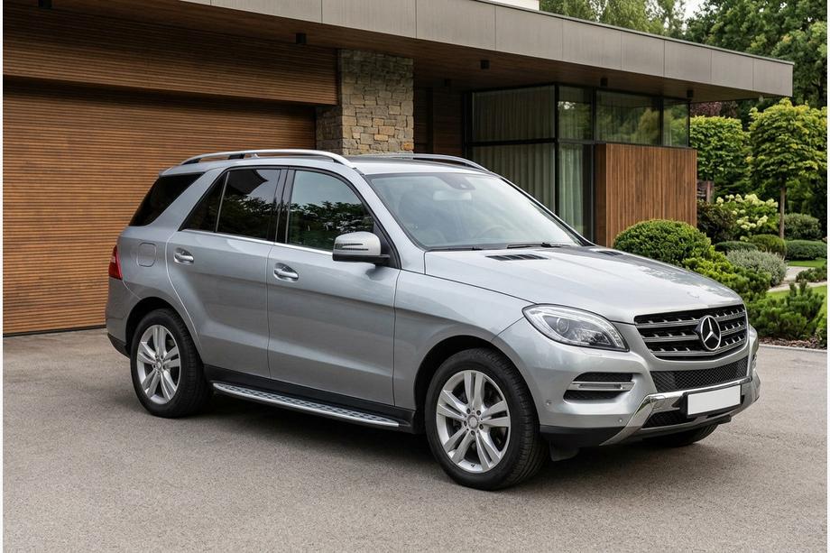 Mercedes GLE/ML class W166 2011–2018 Sidosteg Shining V1 (2 st, aluminium) Image