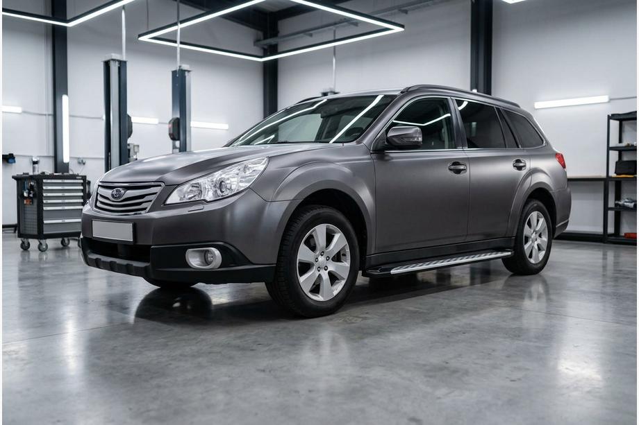 Subaru Outback 2009–2014 Sidosteg Shining V1 (2 st, aluminium) Image