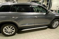 Skoda Kodiaq 2016–2023 Sidosteg Shining V1 (2 st, aluminium) foto 4
