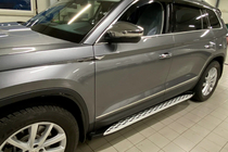 Skoda Kodiaq 2016–2023 Sidosteg Shining V1 (2 st, aluminium) foto 7