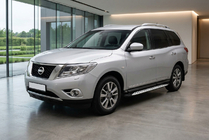 Nissan Pathfinder R52 2012–2021 Sidosteg Shining V1 (2 st, aluminium) foto 1