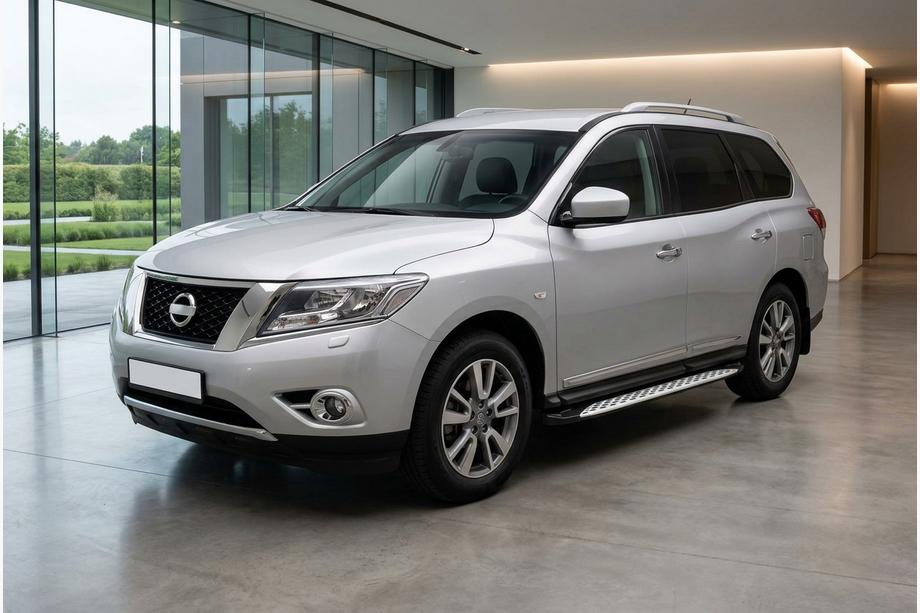 Nissan Pathfinder R52 2012–2021 Sidosteg Shining V1 (2 st, aluminium) Image
