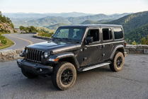 Jeep Wrangler 2018– Sidosteg Shining V1 (2 st, aluminium) foto 1