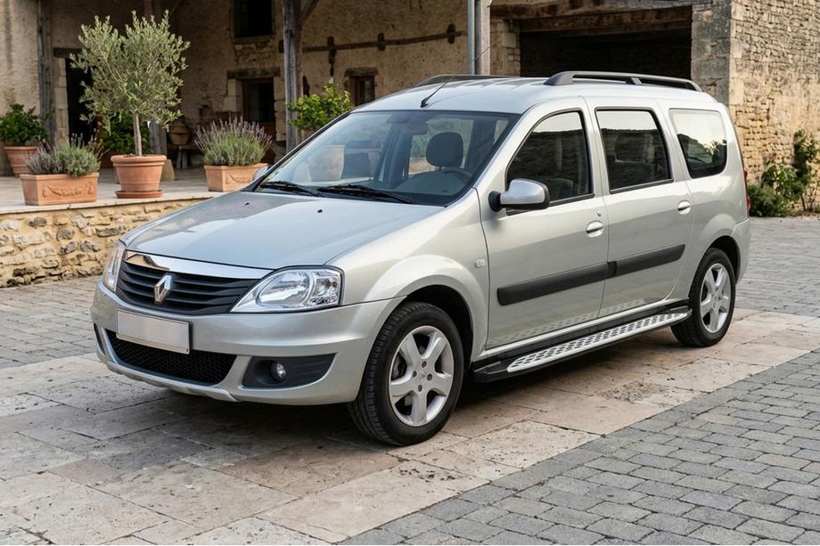 Dacia Logan MCV 2004–2014 Sidosteg Shining V1 (2 st, aluminium) Image