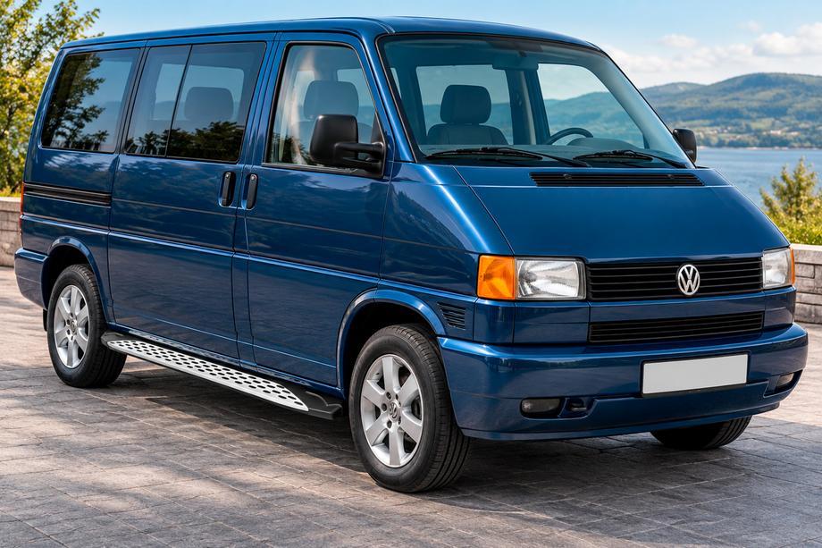 Volkswagen T4 Caravelle/Multivan 1990–2003 Sidosteg Shining V1 (2 st, aluminium) Image
