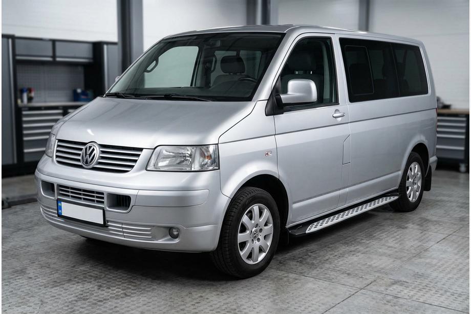 Volkswagen T5 Caravelle 2004–2010 Sidosteg Shining V1 (2 st, aluminium) Image