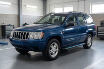 Jeep Grand Cherokee WJ 1999–2004 Sidosteg Maya Blue (2 st, aluminium) foto 1