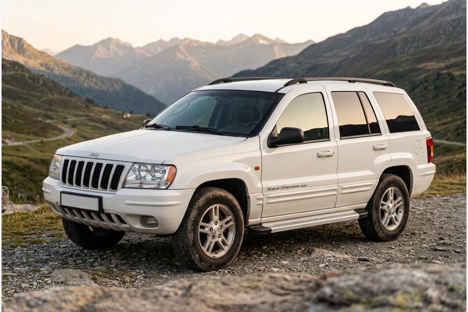 Jeep Grand Cherokee WJ 1999–2004 Sidosteg Maya V2 (2 st, aluminium) Image