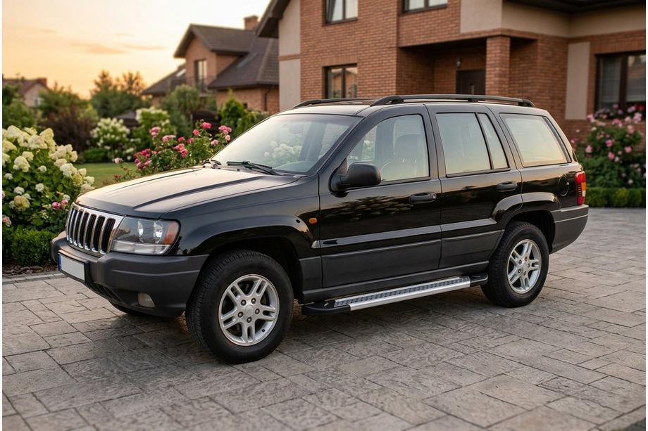 Jeep Grand Cherokee WJ 1999–2004 Sidosteg Vision New Grey (2 st, aluminium) Image