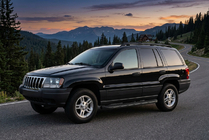 Jeep Grand Cherokee WJ 1999–2004 Sidosteg Tayga Black (2 st, aluminium) foto 1