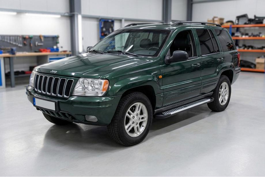 Jeep Grand Cherokee WJ 1999–2004 Sidosteg Line (2 st, aluminium) Image