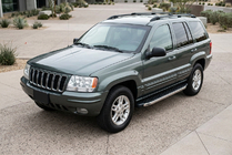 Jeep Grand Cherokee WJ 1999–2004 Sidosteg BlackLine (2 st, aluminium) foto 1