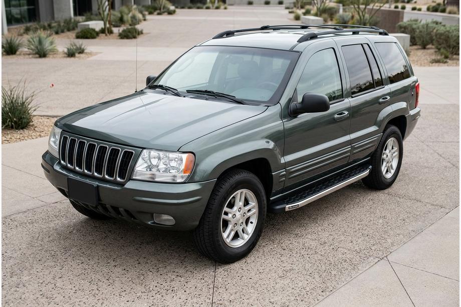 Jeep Grand Cherokee WJ 1999–2004 Sidosteg BlackLine (2 st, aluminium) Image