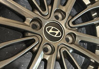 Hyundai Svarta centrumkåpor hyun60tur-bl (59 mm / 55 mm, 4 st) foto 1