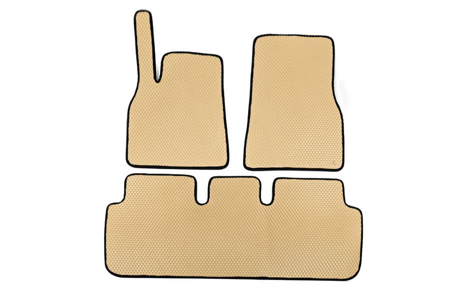 Tesla Model S 2012– EVA bilmattor (2021+, Beige) Image
