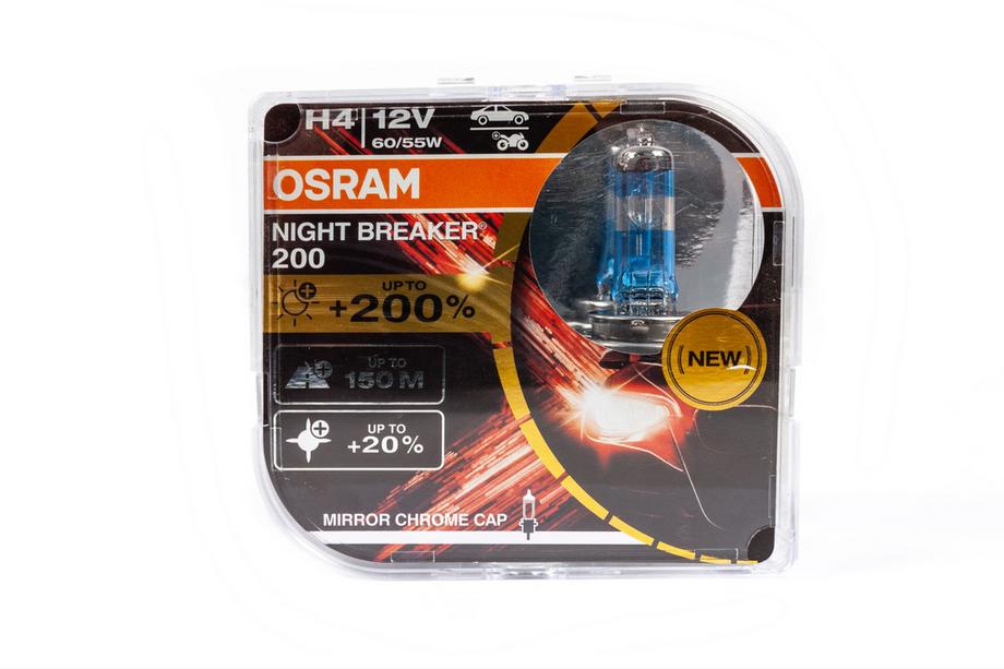 Osram H4 strålkastarlampa 60/55W Night Breaker Laser +200% 64193NBL200 Image