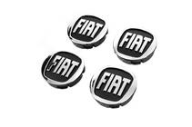 Fiat Navkåpor till fälgar 59/55 mm svarta (4 st) foto 1