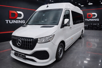 Mercedes Sprinter W907/W910 2018– Främre stötfångare med grill i ABS (för lackering) foto 1