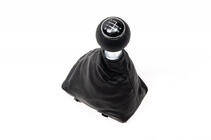 Audi A4 B7 2004–2008 Växelspaksknopp + växelspaksdamask (konstläder) foto 1
