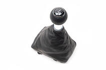 Audi A4 B7 2004–2008 Växelspaksknopp + växelspaksdamask (konstläder) foto 5