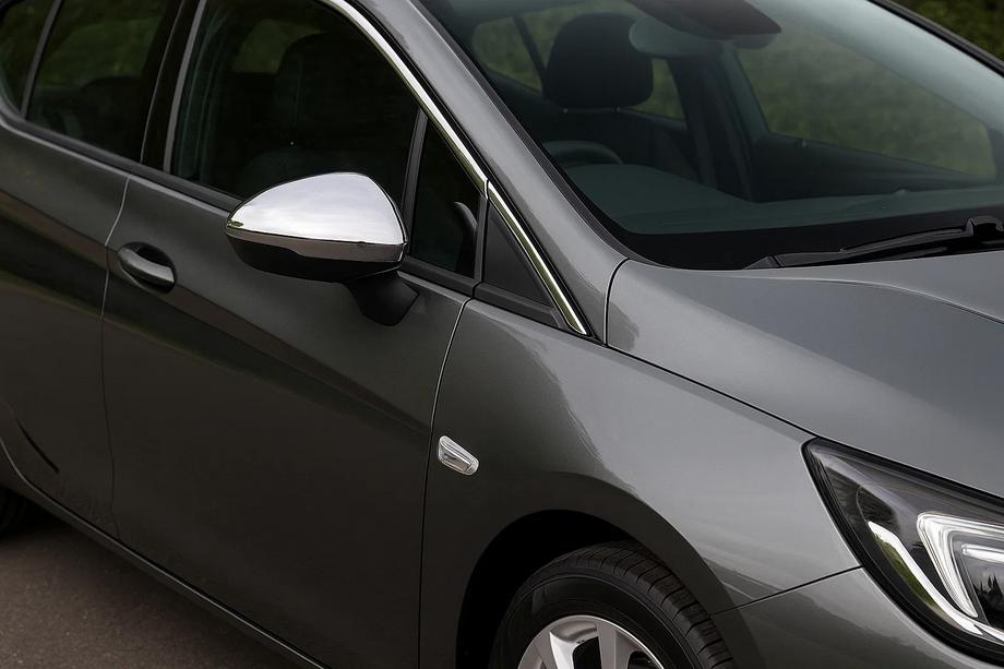 Opel Astra K 2016–2021 Spegelkåpor (2 st, rostfritt stål) Image