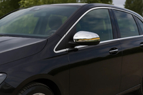 Mercedes B-klass W247 2019– Spegelskal (2 st, rostfritt stål) foto 1