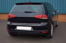 Volkswagen Golf 7/E-Golf 2012–2020 Bagageluckans kantlist HB (rostfritt stål) OmsaLine – italienskt rostfritt stål foto 1