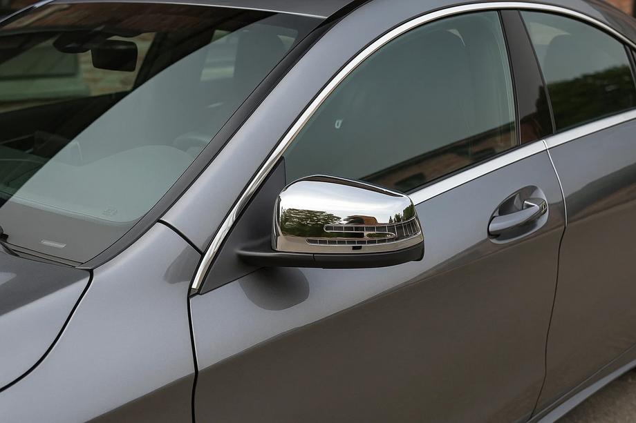 Mercedes CLA C117 2013–2019 Spegelskal (2 st, rostfritt stål) Image