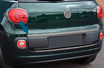Fiat 500/500L 2013–2022 Rostfri list över registreringsskylten (för 500L) foto 1