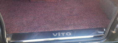 Mercedes Vito W638 1996–2003 Carmos V1 innerdörrtröskelskydd (3 st, rostfritt) foto 6
