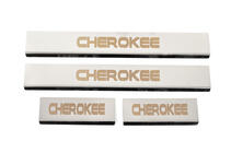 Jeep Grand Cherokee WK2 2010–2021 Tröskellister V-2 (4 st, rostfritt stål) foto 1