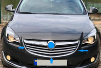 Opel Insignia 2008–2017 Grillister (2014-2017, rostfritt stål) foto 3
