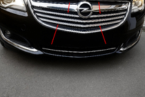 Opel Insignia 2008–2017 Grillister (2014-2017, rostfritt stål) foto 1