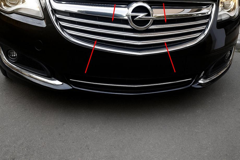 Opel Insignia 2008–2017 Grillister (2014-2017, rostfritt stål) Image