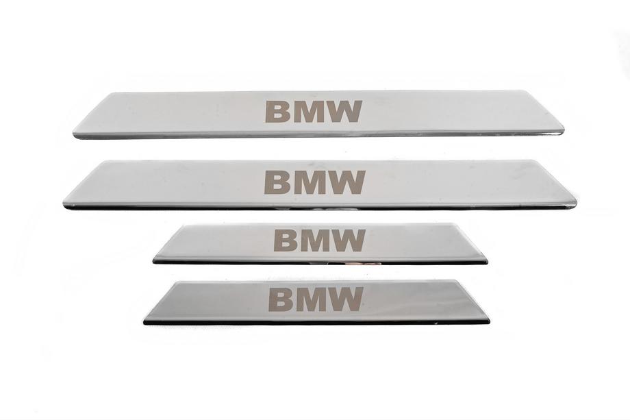 BMW 5-serie E39 1996–2003 Kromade instegslister V-2 (4 st, Carmos) Image