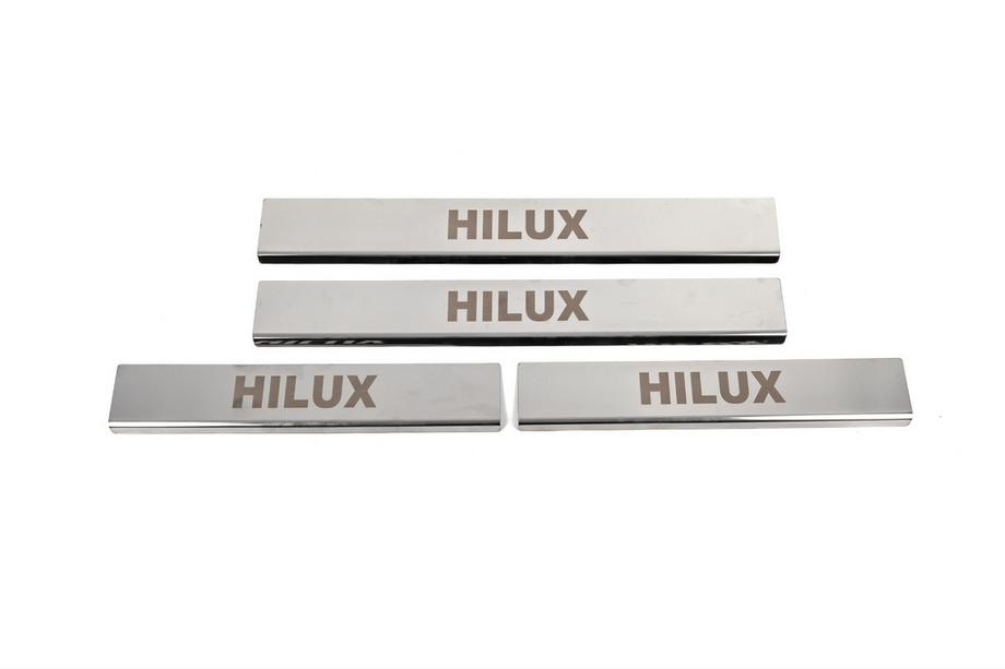 Toyota Hilux 2015– Instegslister i rostfritt stål (4 st) Image