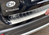 Mitsubishi Outlander 2012–2021 Lastskydd bakre stötfångare 2015-2021 Carmos (rostfritt stål) foto 2