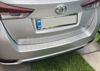 Toyota Auris 2012–2018 Bakre stötfångarskydd i rostfritt stål Carmos (SW) foto 5
