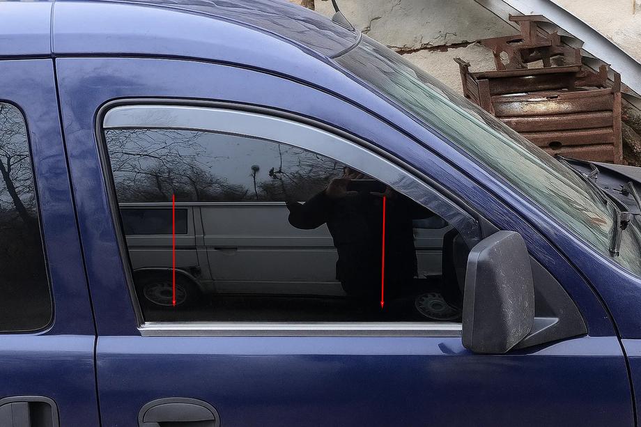 Opel Combo 2002–2012 Fönsterlist (2 st, rostfritt stål) Image