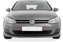 Volkswagen Golf 7/E-Golf 2012–2020 Övre grilllist i rostfritt stål foto 3