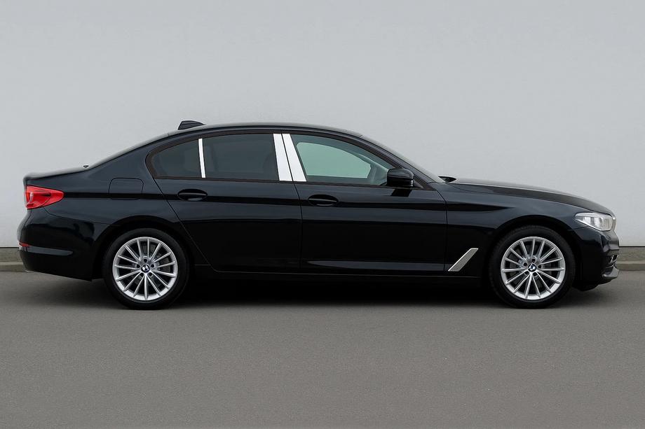 BMW 5-serien G30/G31 2017–2023 Dörrstolpslister (6 st, rostfritt stål) Image
