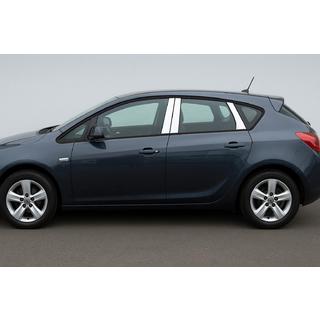 Kromade täckkåpor för dörrstolpar (HB/SD) (6 st, rostfritt stål) Opel Astra J 2009–2015 foto 1